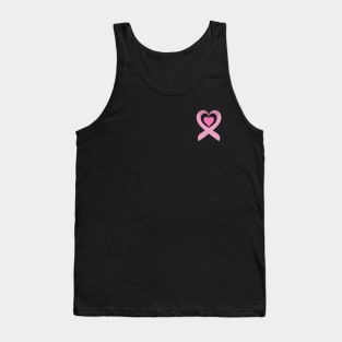 Breast Cancer Ribbon Heart Tank Top
